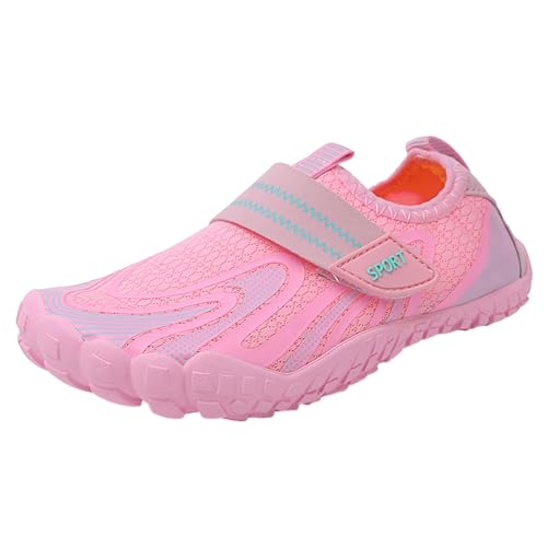 Sportschuhe Mädchen 31, Hallenschuhe Mädchen Lustig Leicht Wanderschuhe Leicht Sport Barfußschuhe Mesh Bequeme Walkingschuhe Flach Niedlich Sportschuhe Atmungsaktiv Sneaker von C'est TT
