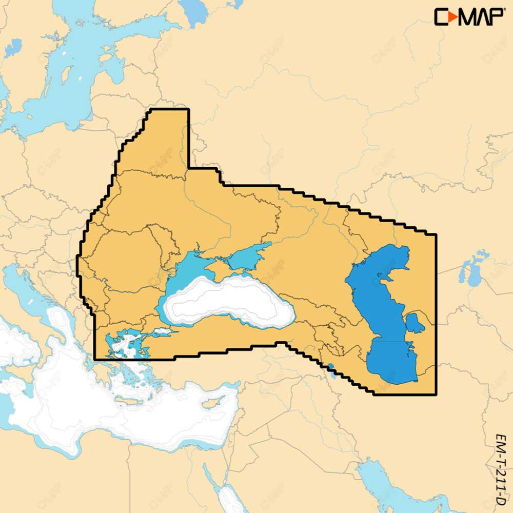 C-map Black & Caspian Seas Discover X Card Gelb von C-map
