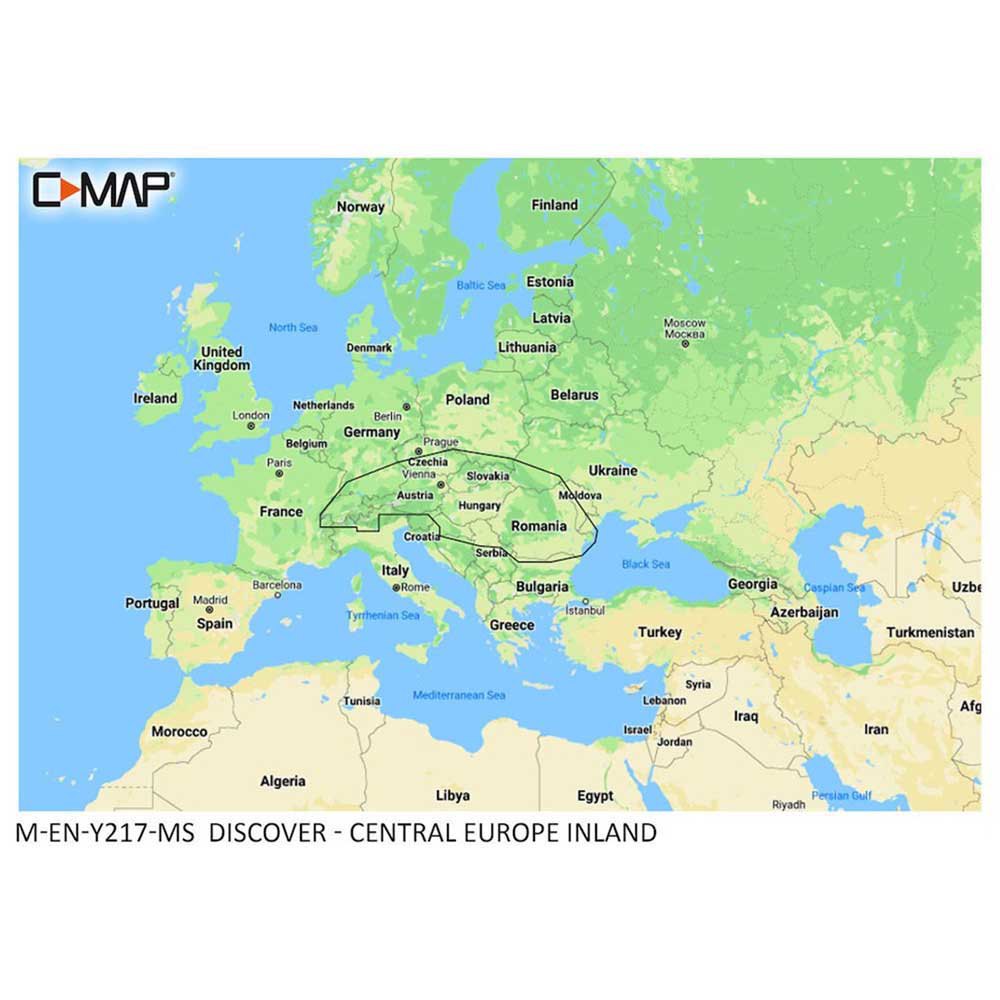 C-map Central Europe Inland Map Gelb von C-map