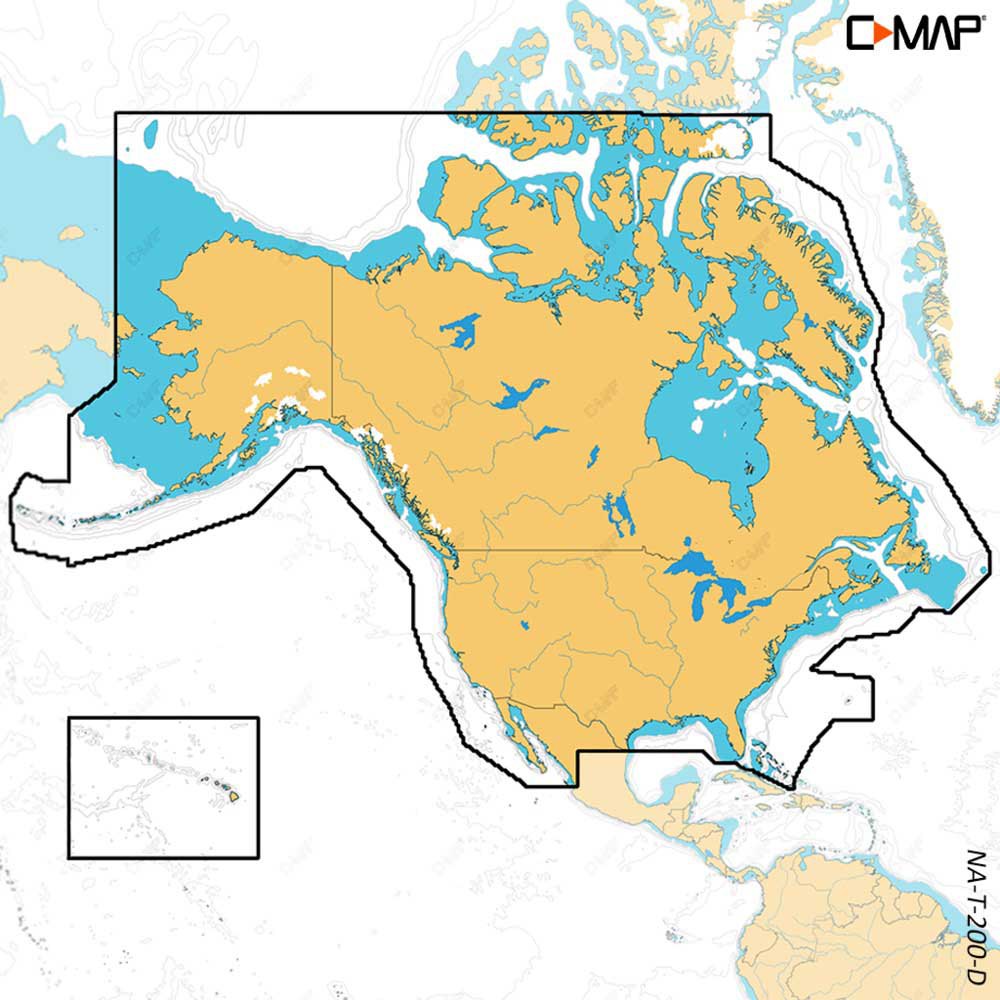 C-map Discover X - North America Map Gelb von C-map