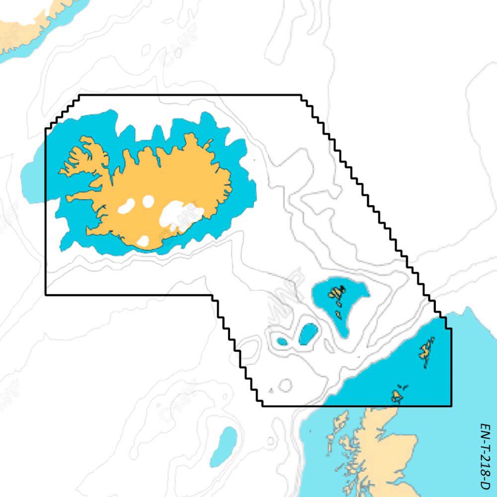 C-map Greenland & Iceland Discover X Card Durchsichtig von C-map