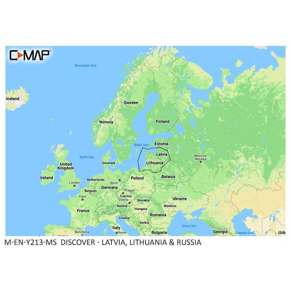 C-map Latvia&lithuania And Russia Map Gelb von C-map
