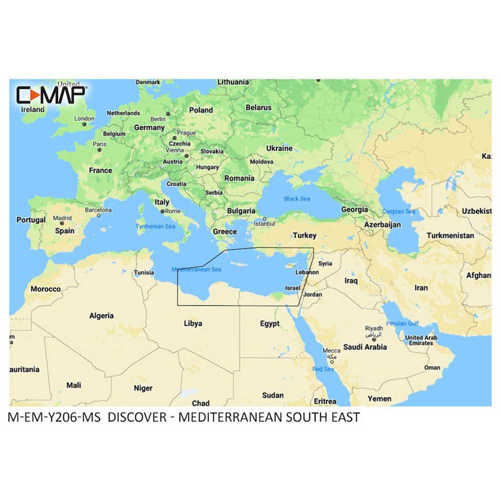 C-map Mediterranean South East Map Beige von C-map