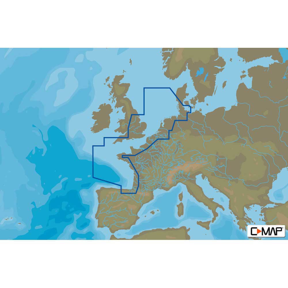 C-map North-west European Coasts-4d Card Blau von C-map