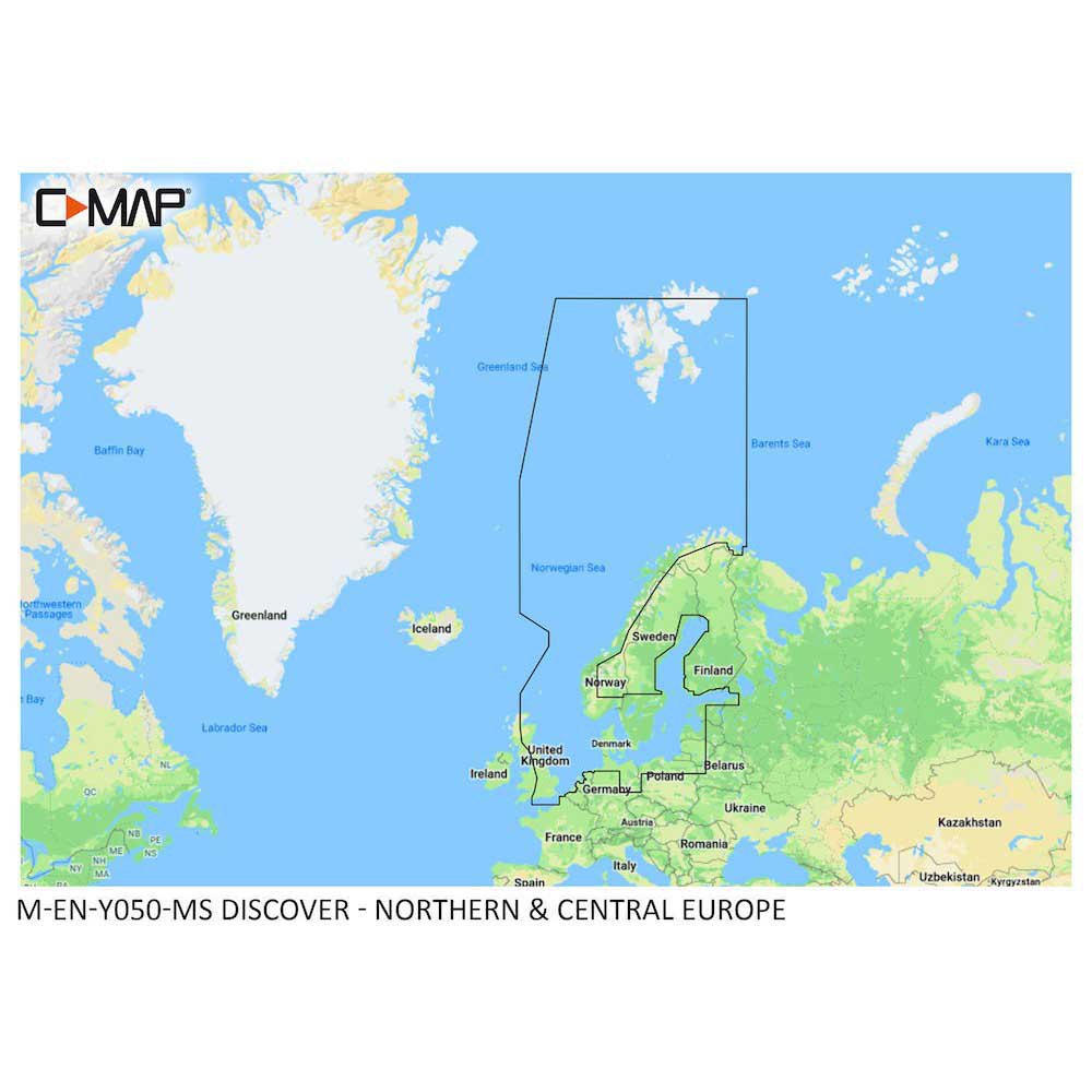 C-map Northern-central Europe Continental+ Nautical Chart Blau von C-map
