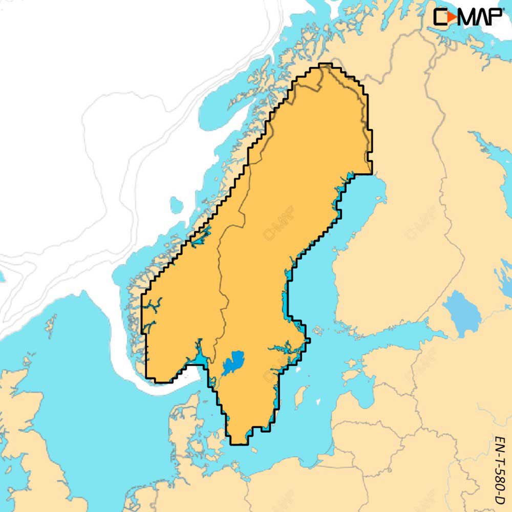 C-map Scandinavia Inland Discover X Card Gelb von C-map