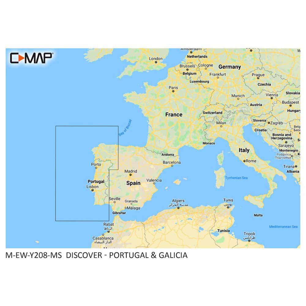 C-map Portugal&galicia Map Gelb von C-map