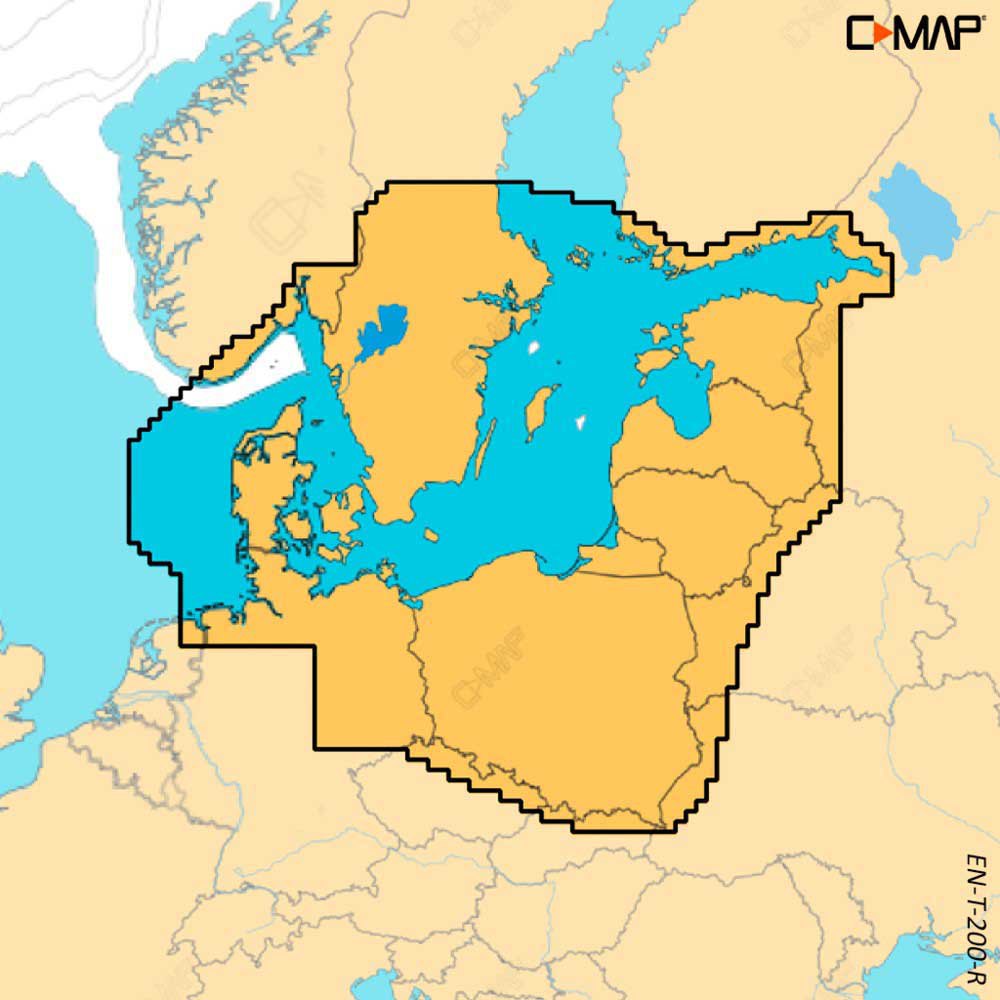 C-map Skagerrak. Kattegat & Baltic Sea Reveal X Card Gelb von C-map