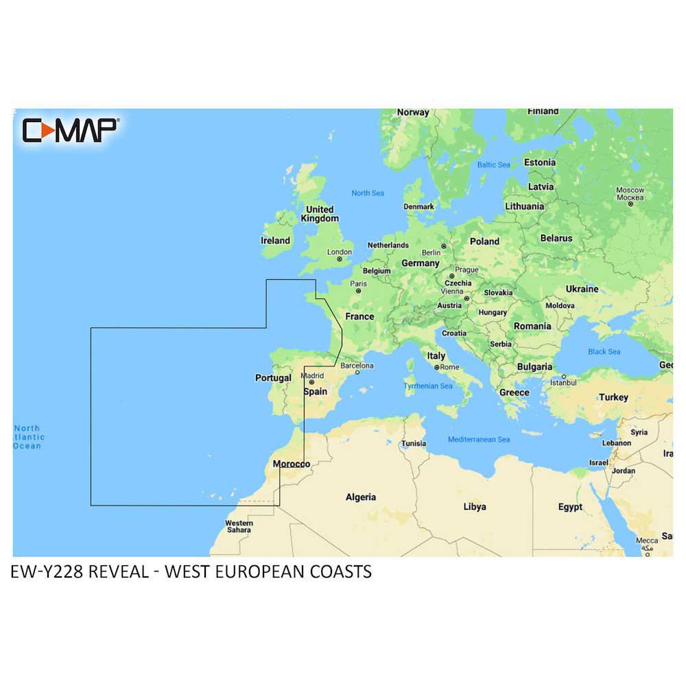 C-map West European Coasts Nautical Chart Blau von C-map