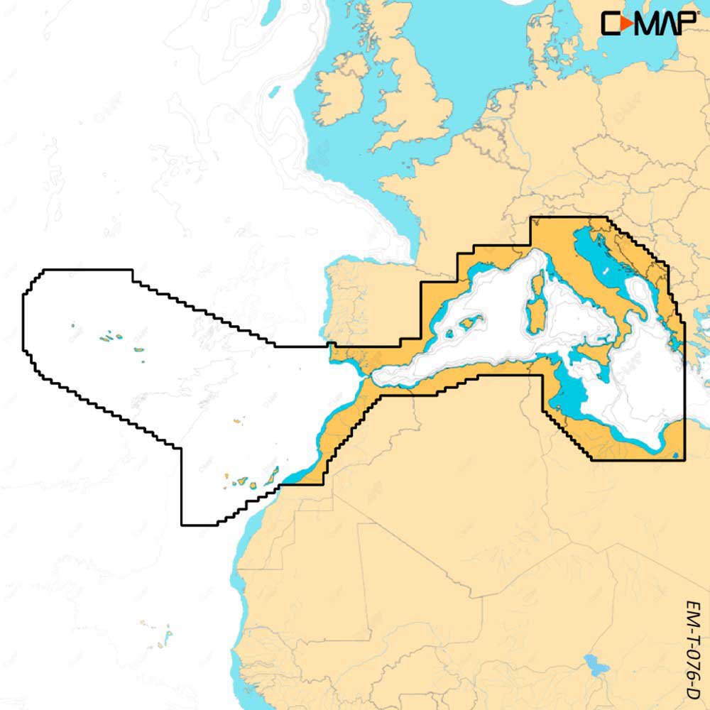 C-map West Mediterranean Discover X Card Gelb von C-map