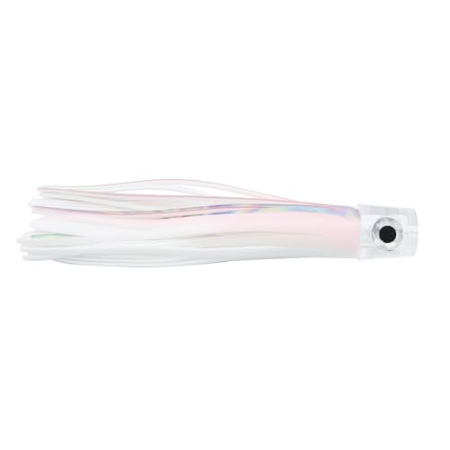 C&H Lil Stubby Lure, Pink Foil/White Skirt, Flat Head, 5.5 in / 14 cm von C&H Lures