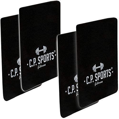 C.P. Sports Griffpolster 2er Set (2 Paar) 6mm 10x14 Doppelpack – Profi Griffpads ideal für Bodybuilding, Fitness und Krafttraining | Powerpads Grip Pads Unisex (Bodybuilder Gold) von C.P. Sports