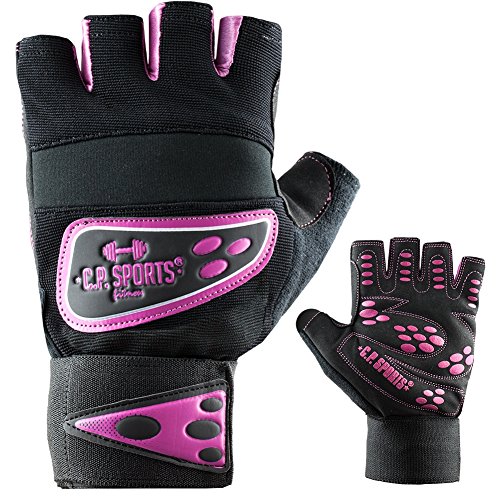 C.P. Sports Profi-Grip-Bandagen-Handschuh Fitness-Handschuh pink M von C.P.Sports