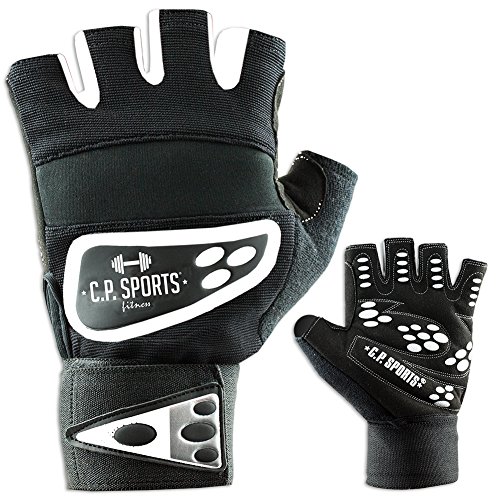C.P. Sports Profi-Grip-Bandagen-Handschuh Fitness-Handschuh weiß s von C.P. Sports