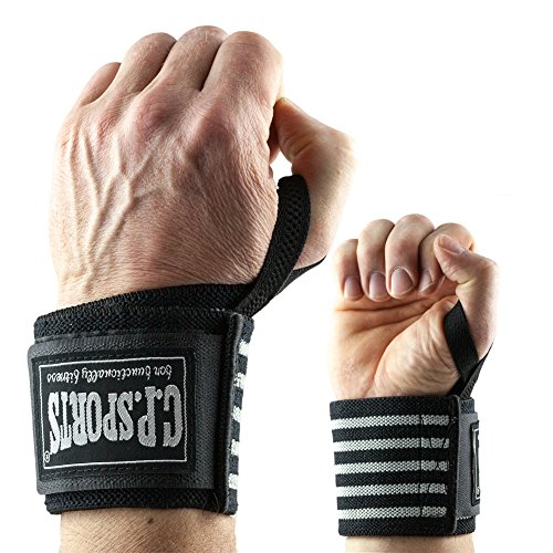 C.P.Sports Strongman-Handgelenkbandagen 50cm T20-1 – Power Hardcore Wrist Wraps Bandagen für Bodybuilding + Fitness von C.P.Sports