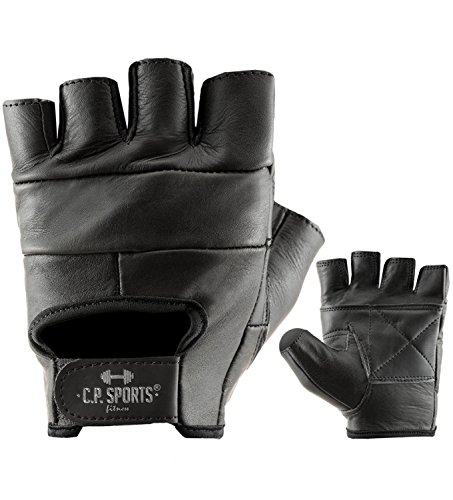 C.P.Sports Trainings-Handschuh Leder, Fitness Handschuhe, Krafttraining (L) von C.P.Sports
