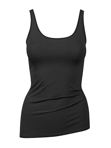 CALIDA Damen Unterhemd Sensitive, Schwarz Top aus Meryl und Elastan, moderne Schnittführung ärmellos, Größe: 40/42 von CALIDA