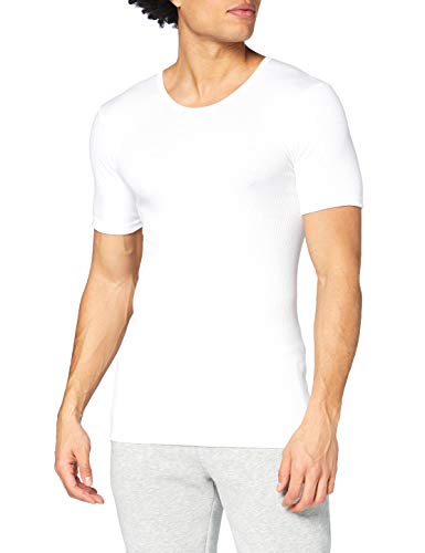 CALIDA Herren Bomuld 2:2 T-shirt Unterhemd, Weiß, 58-60 EU von CALIDA