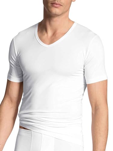 CALIDA Herren Focus T-shirt Unterhemd, Weiß, 50 EU von CALIDA