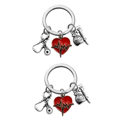 CALLARON 2stücke Medizinisches Schlüsselanhänger-Pendant Aus Dekorativer Schlüsselring Für Ärzte Und Robustes Langlebiges Design Für Taschen Und Schlüssel Perfektes Für von CALLARON