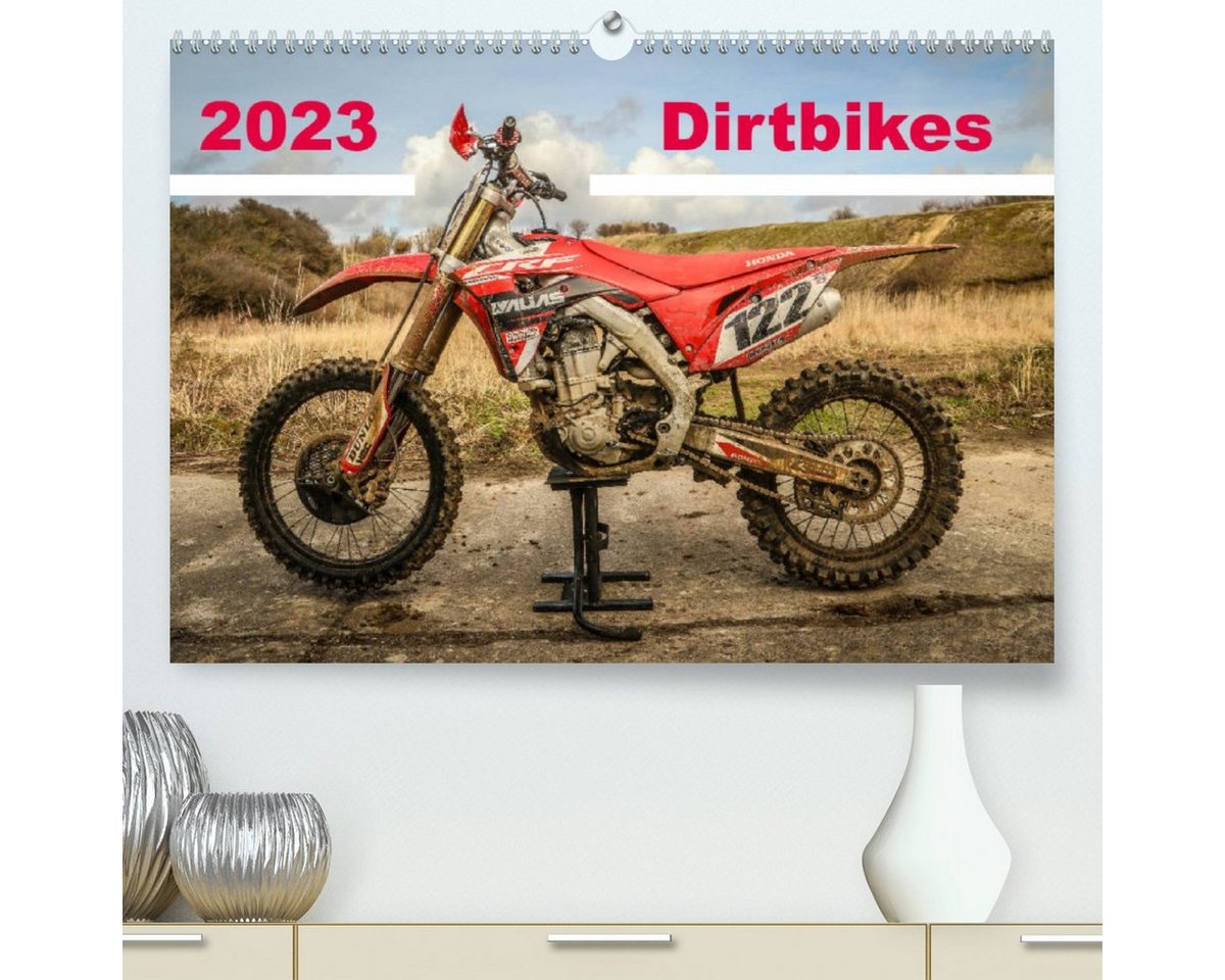 CALVENDO Wandkalender Dirtbikes 2023 (Premium, hochwertiger DIN A2 Wandkalender 2023, Kunstdruck in Hochglanz) von CALVENDO
