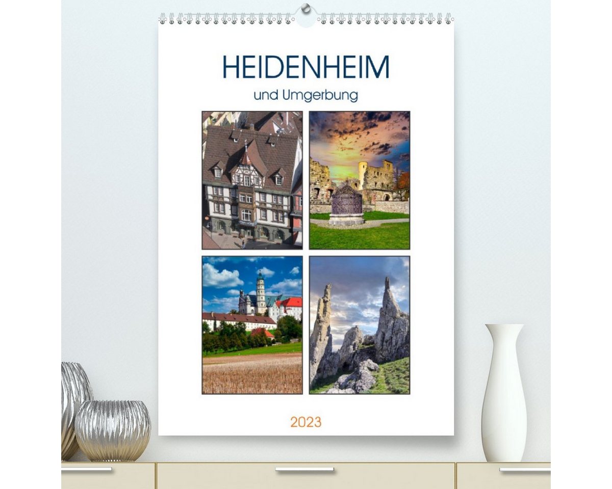 CALVENDO Wandkalender Heidenheim und Umgebung (Premium, hochwertiger DIN A2 Wandkalender 2023, Kunstdruck in Hochglanz) von CALVENDO