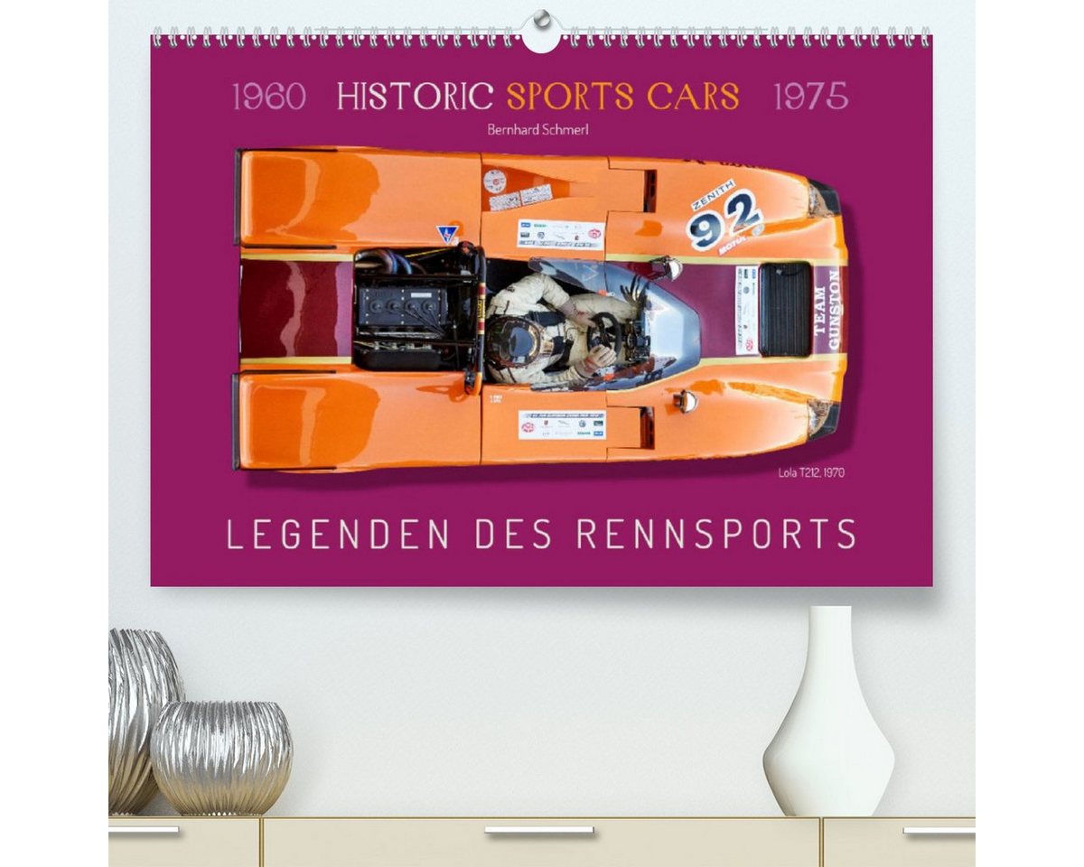 CALVENDO Wandkalender Legenden des Rennsports Historic Sports Cars 1960-1975 (Premium, hochwertiger DIN A2 Wandkalender 2023, Kunstdruck in Hochglanz) von CALVENDO