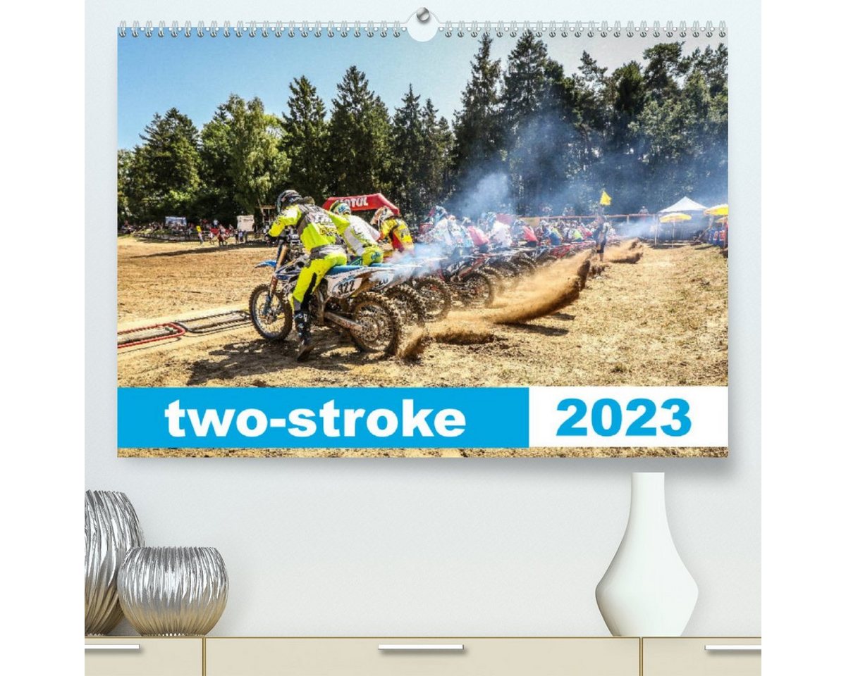 CALVENDO Wandkalender two stroke (Premium, hochwertiger DIN A2 Wandkalender 2023, Kunstdruck in Hochglanz) von CALVENDO