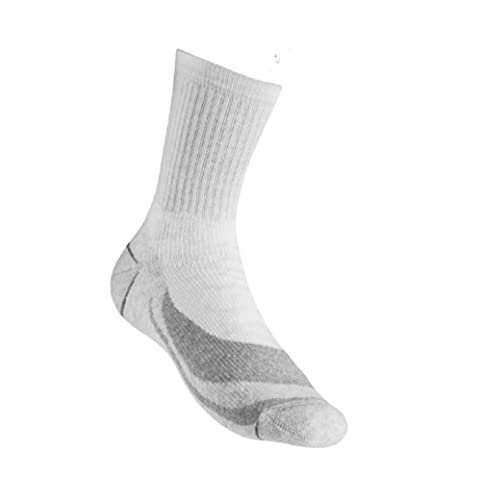 CALZE GM SPORT SRL Tennis Pro Unisex-Socken für Erwachsene, Unisex, Socken, GM221502S, weiß, S von CALZE GM SPORT SRL