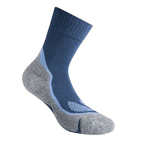 CALZE GM SPORT SRL Trekking Pro Unisex-Socken für Erwachsene, Unisex, Socken, GM122008S, blau, S von CALZE GM SPORT SRL