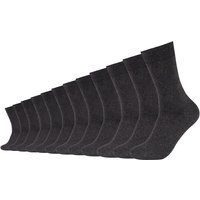12er Pack camano Comfort Baumwolle Crew Socken 9800 - anthracite melange 35-38 von CAMANO