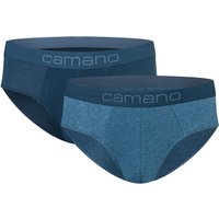 2er Pack camano Men comfort BCI cotton Slips 5803 - blue mix XXL von CAMANO