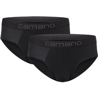 2er Pack camano Men comfort BCI cotton Slips 9999 - black XXL von CAMANO