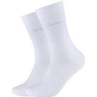 2er Pack camano Soft Crew Socken 0001 - white 43-46 von CAMANO