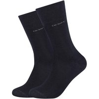 2er Pack camano Soft Crew Socken 0004 - navy 35-38 von CAMANO