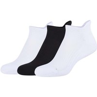 3er Pack camano Yoga Antirutsch Sneakersocken 0800 - black white 35-38 von CAMANO