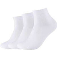 3er Pack camano ca-Soft Quarter Socken 1000 - white 35-38 von CAMANO