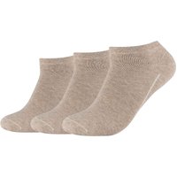 3er Pack camano ca-Soft Sneakersocken 8300 - sand melange 35-38 von CAMANO