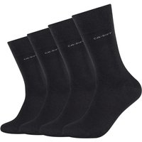 4er Pack camano Soft Bamboo Crew Socken 9999 - black 36-40 von CAMANO