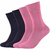 4er Pack camano Soft Crew Socken 4515 - azalea pink 39-42 von CAMANO