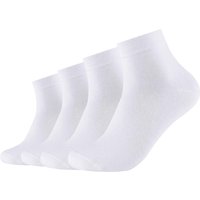 4er Pack camano Soft Quarter Socken 1000 - white 39-42 von CAMANO
