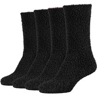 4er Pack camano Sustainable Cosy Crew Socken Damen 9997 - black mix 35-38 von CAMANO