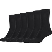 6er Pack camano Silky Feeling Crew Socken Damen 0005 - black 35-38 von CAMANO