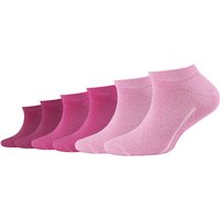 6er Pack camano Soft Bio-Baumwoll Sneakersocken Kinder 4170 - orchid smoke 27-30 von CAMANO
