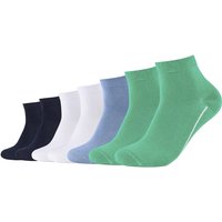 7er Pack camano Soft Bio-Baumwoll GOTS Quarter Socken 6610 - spring bud 39-42 von CAMANO