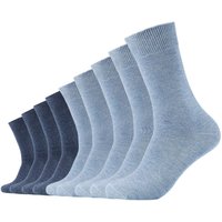 9er Pack camano Comfort Baumwoll Crew Socken 0099 - stone mel 35-38 von CAMANO