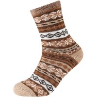 camano Cosy Double Layer Winter Crew Socken Damen 1901 - taupe 39-42 von CAMANO