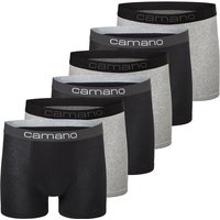 camano Men comfort BCI cotton Boxershorts 6p in Box 9997 - black mix L von CAMANO