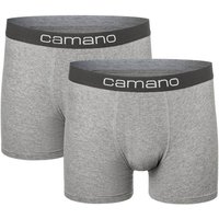 camano Men comfort BCI cotton Boxershorts 9300 - light grey melange L von CAMANO