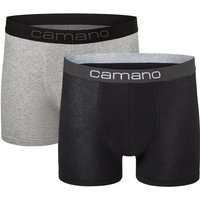 2er Pack camano Men comfort BCI cotton Boxershorts 9997 - black mix XL von CAMANO